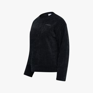 [스파이더] 여성 벨벳 골지 맨투맨 티셔츠 SPKWCNRL354WBLK