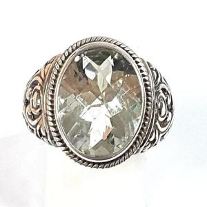 [블루케이] 실버925 그린토파즈 원석 반지 250305-08