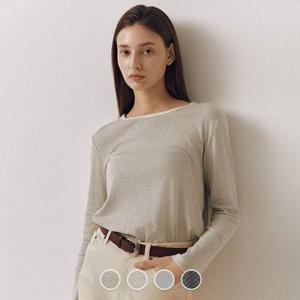 [지오다노]여성 소프트 코튼 스트라이프 긴팔 티셔츠 325954/05325954