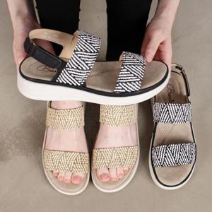 [잇백잇슈] 캐주얼이선샌들 샌달 후면찍찍이 봄여름