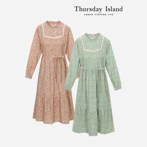 [Thursday Island] 잔꽃 코듀로이 롱 원피스(T238MOP636W)