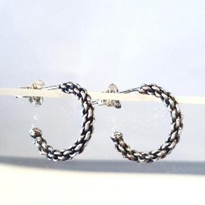 [블루케이] 실버925 silver 꼬임 링귀걸이250211-12