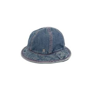 [엘러브] 샤넬 코코비치 데님 버킷햇 M 블루 5ET1486