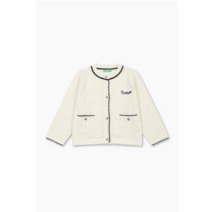 [베네통 키즈] 스카시 7부 가디건 QAKC03541IV_아이보리