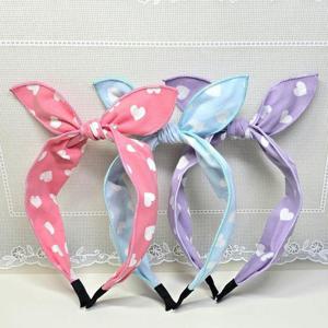 [이쁜] 하트 토끼 머리띠(와이어) 헤어밴드