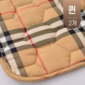 체크 EMF 퀸사이즈 탄소매트 온열 전기 장판 카본 매트 캠핑 전기요 2인용 퀸 Q (2개)