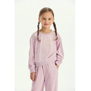 [베네통 키즈] 벨로아 맨투맨 QAMT14561LV_라이트바이올렛