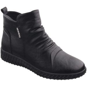 [월드컵]여성 셔링방한기모털퍼 가죽앵클워커지퍼부츠