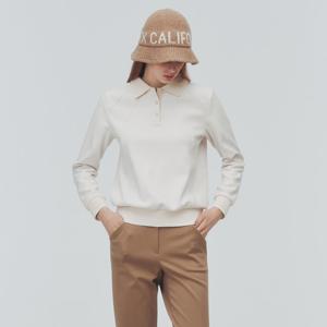 [링스본사] [25FW] 여성 앞 절개 포인트 블루종 폴로 티셔츠 L21E3TO353_IV