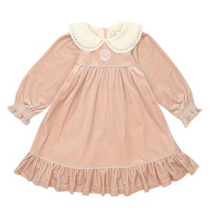 [밍크뮤]뮤스폐셜 벨벳 엠블럼 원피스_PH (33C1140003)