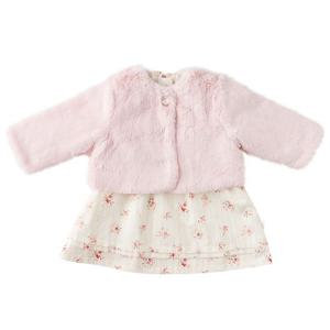 [밍크뮤]밍크뮤 골드 플라워 퍼 자켓 원피스 세트_PK (33C1240001)