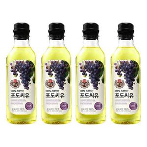 [CJ제일제당] 백설 포도씨유 500ml x 4개 식용유
