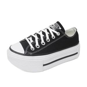 [컨버스 슈즈]컨버스 척테일러 올스타 리프트 더블 스택 로우 플랫폼 키높이 운동화 신발 블랙 A15490C