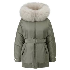 [쥬크]퍼 텍스처 블록 벨티드 구스 다운 점퍼 Z244PSG807