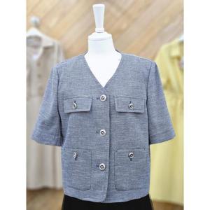 클리지 세이브존06 노카라 린넨 트위드 자켓 CO5WJK02