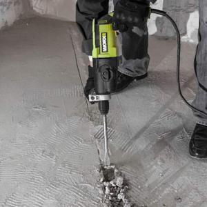 정격 800W 1300RPM WORX WU340S 로타리 해머드릴