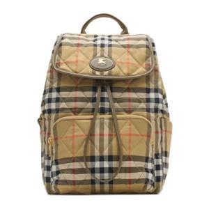 버버리 호스슈 퀼티드 체크 드로우스트링 백팩 8115396 SAND