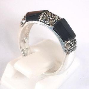 [블루케이] 실버925 엔틱 오닉스 원석 반지250303-12