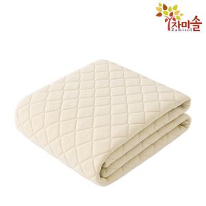 자미솔 탄소매트 EMF인증 전기요 소프트퀼 아이보리 극세사 카본매트 싱글 110X180cm