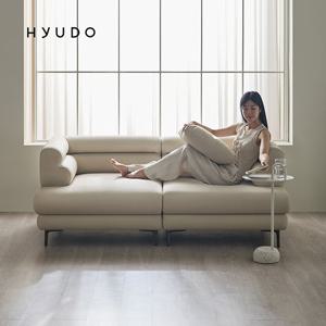 휴도 시간의 동백 1920 모듈형 천연 면피 3인 가죽 소파 (쿠션증정)