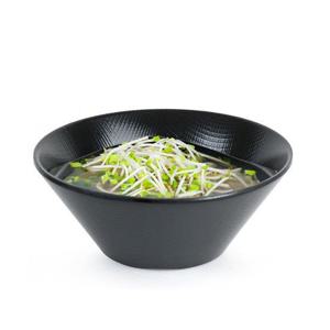 멜라민 바이오 블랙체크 업소용 국그릇 면기 8호 대접 국물 우동 국수 식당