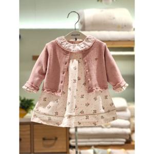 압소바 HK 루비 니트가디건 원피스세트(25년신상) (KA2725108)