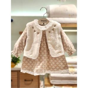 압소바 HK(예쁜아가선물) 에이원피스 엘리닌베스트세트(25FW신상품) (KA2725107)