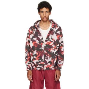25 FW BAPE 남성 레드   퍼플 맵 카모 샤크 집업 후드티 251546M202046
