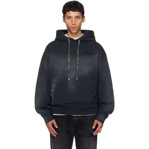 25 FW 아미리 남성 블랙 블리치 반다나 후드티 252886M202001