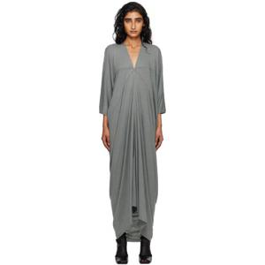 25 FW 릭오웬스 여성 그레이 콘코르디안 카이트 맥시 드레스 252232F055000