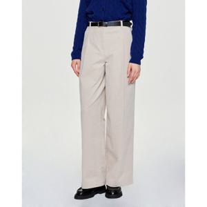 헤지스 여성 25FW 아이코닉 와이드 코듀로이 밴딩 팬츠 라이트베이지 HSPA5D101I1