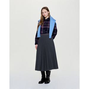 헤지스 여성 25FW 기모 메가 체크 셔츠 HSSH5DC91N2