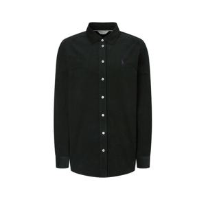 헤지스 여성 25FW 아이코닉 코듀로이 레귤러핏 셔츠 다크그린 HSSH5D903E3