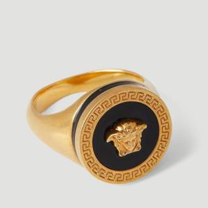 25 FW 베르사체 Medusa 에나멜 메두사 골드톤 링 DG57285 DJMR 4J620