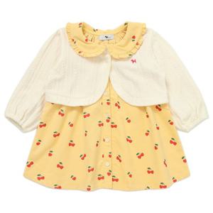 블루독베이비 10 25FW 신상(YE)하트체리 세트형 원피스 (45A13400020)