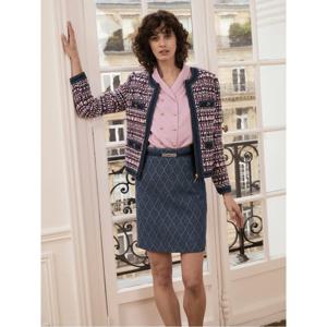 모조 모조에스핀 벨티드 자카드 미니 스커트 (J251MSD110)