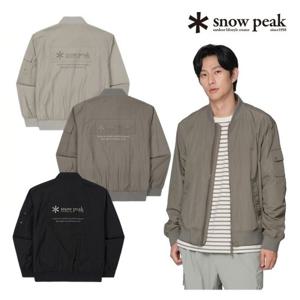 스노우피크[택가 219,000원]우븐 패치 봄버 자켓 (S24FMTWB36A)