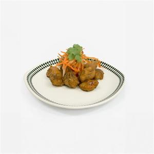 그린색 포인트 업소용 신사각 접시 7147 반찬 볶음 큰접시 식당 주방용품