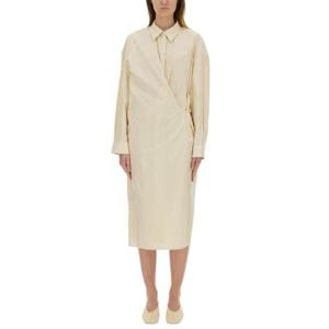 LEMAIRE STRAIGHT COLLAR TWISTED DRESS DR1092LF588YE507