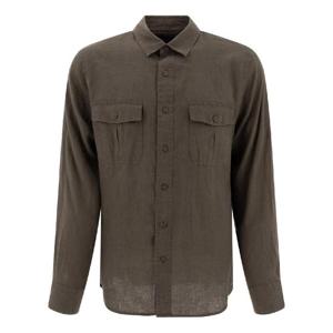 VINCE M08341585389MNG Linen  Utility  Shirt
