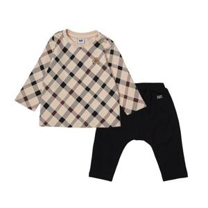 [닥스베이비]25FW 닥스베이비 하우스체크 져지 상하복 (베이지)_EVF25VP01M_BG