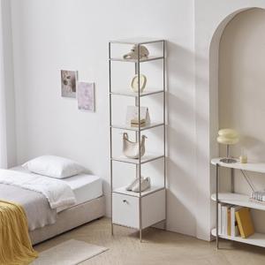 N1656 모듈 원서랍 5단 진열 선반장 360