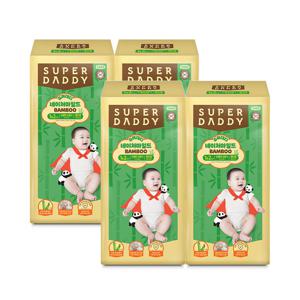 슈퍼대디 기저귀 네이처마일드 밤부 밴드 신생아소형 40P X 4팩