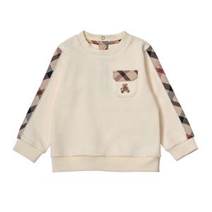 [닥스베이비]25FW 닥스베이비 하우스체크 블럭 맨투맨 (아이보리) EVF25TM02M_IV