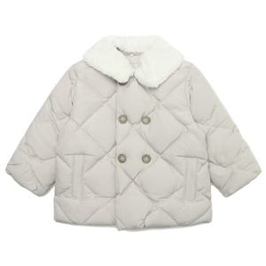 [블루독베이비]블루독베이비 쁘띠 퍼 카라 덕다운 패딩점퍼_BE (43C1411401)