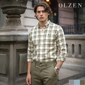 [올젠] 멀티체크 캐주얼 셔츠 (ZOD3WC1303)