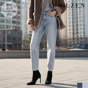 [올젠] [사계절용]여성 스탠다드 플렉시블 웨이스트 데님 팬츠 (ZLD5DP2101)