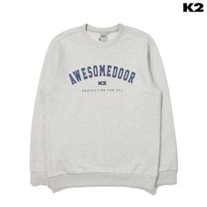 [케이투 (행사)]남성용 간절기 루즈핏 맨투맨 플라이워크 바시티 맨투맨 KMU24243-JS