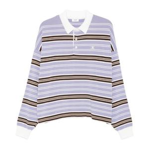 셀린느 로고 자수 스트라이프 폴로 셔츠 RY0HV886Z GBT9