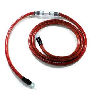 150CM 플러스 접지 케이블 레드 4게이지 휴즈 홀더